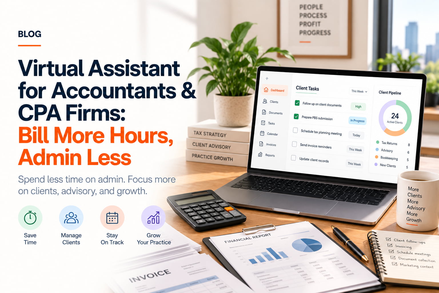 Virtual Assistant for Accountants and CPA Firms: Bill More Hours, Admin Less